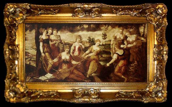 framed  Lodewyck Toeput The Nine Muses, ta009-2